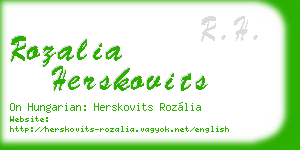 rozalia herskovits business card